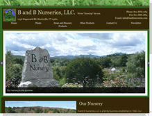 Tablet Screenshot of bandbnurseries.com